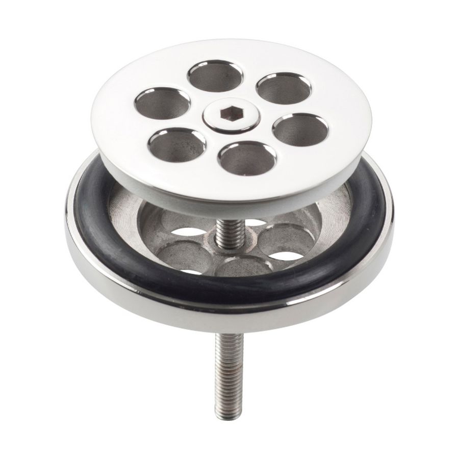 Mini Wash Me plug v.siliconen waterstop RVS gepolijst