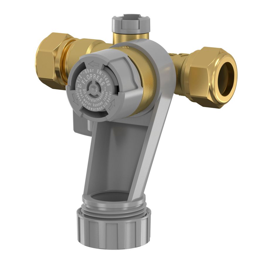 Inlaatcombinatie Flopress 15mm knel 8bar k