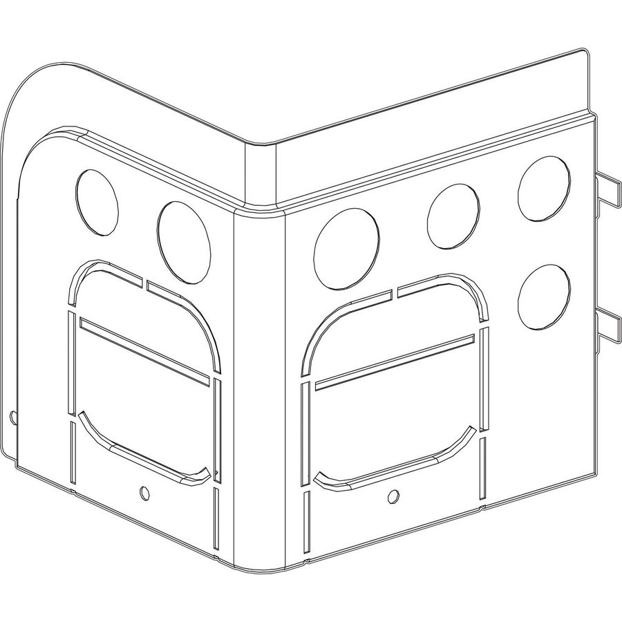 Afdekking rechts onder 11-15kw s/t