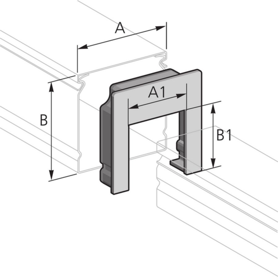 Reduceer-eindkap 60/40 VVE=25