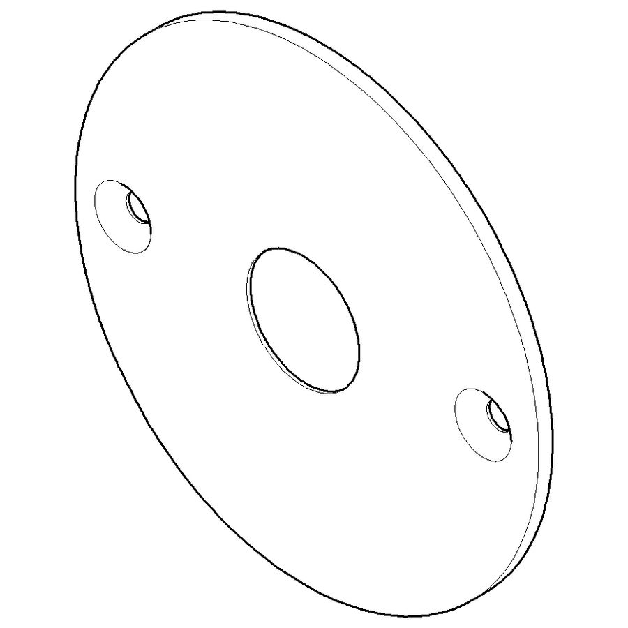 Afdekplaat 123X5,5mm-CH