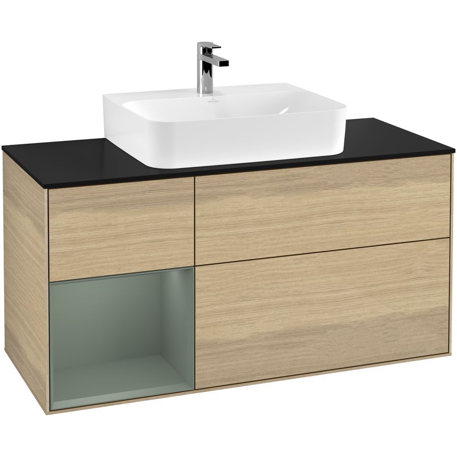 Wastafelonderkast Finion 1200x603x501mm Oak Veneer G162GMPC