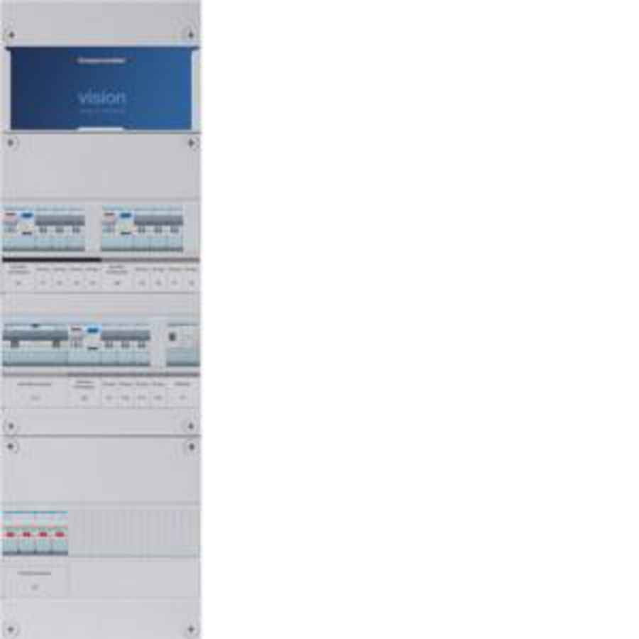 Groepenkast 9-groepenverdeler HS 3xALS 2P 30mA +B+T 3-fase