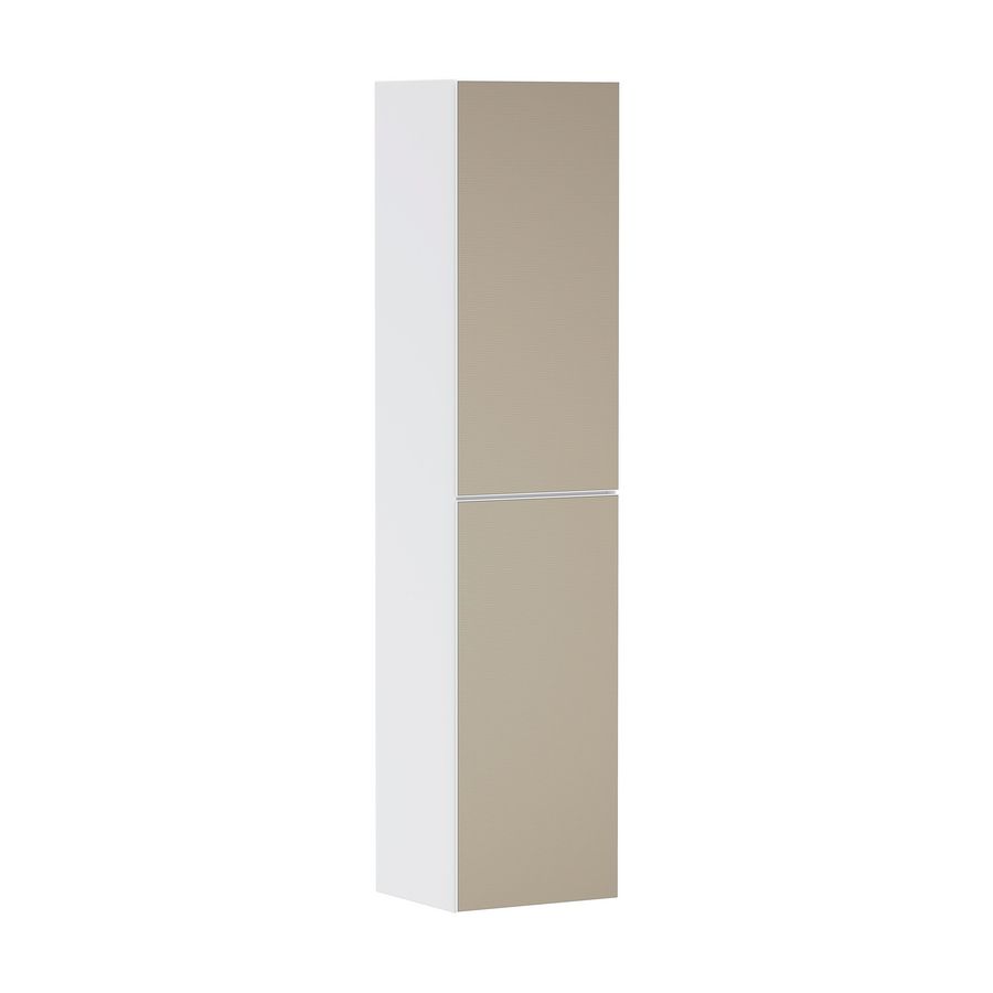 Hoge kast mat wit / front patterned bronze 400/360 scharnieren links Xevolos E 54218390