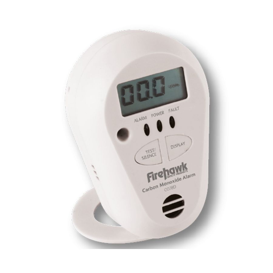 Batterij gevoede Koolmonoxide melder met Display, 7 JAAR