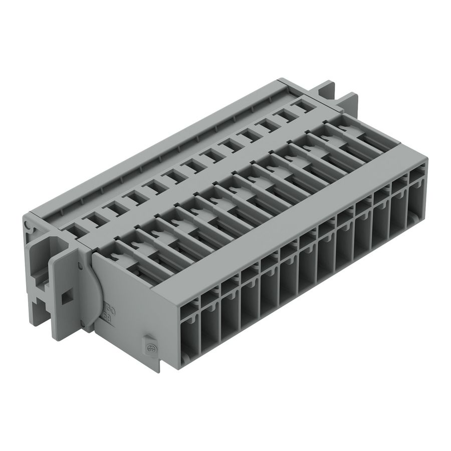 1-draads male steker CAGE CLAMP 4mm² grijs VVE=15