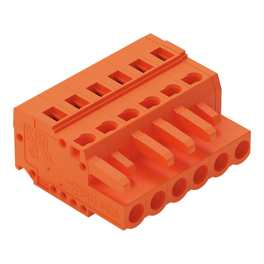 1-draads FE steker 2,5 mm² oranje 231-306/026-000 VVE=50