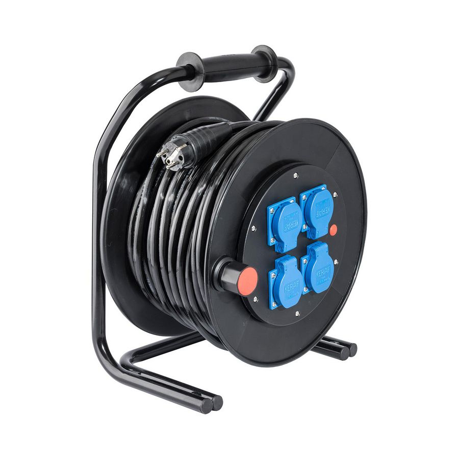 Kabelhaspel 25mtr. H07BQ-F 3G1,5 4xm mono kv VVE=10