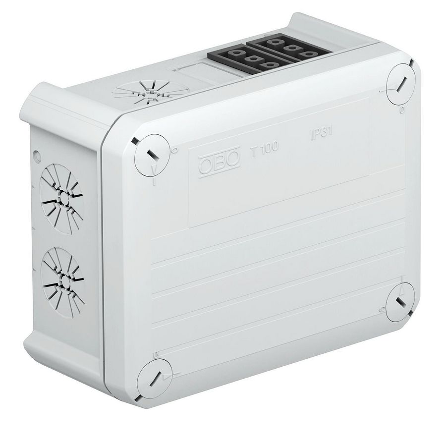 Kabeldoos wieland 1w3p+2z3p 150x116x67 polypr. li.grijs