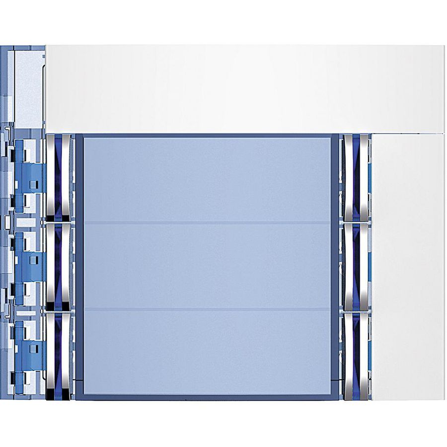 Frontplaat 6-voudig Allwhite Sfera