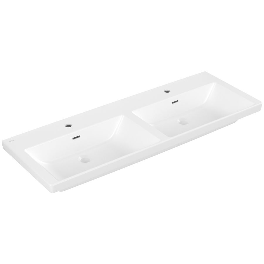 Dubbele meubelwastafel Subw3.0 1300x470mm StoneWhite CP 4A71D5RW