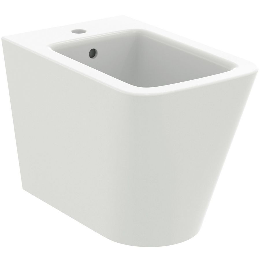 staand bidet m krngt. m overloop back to wall silk wh T3689V