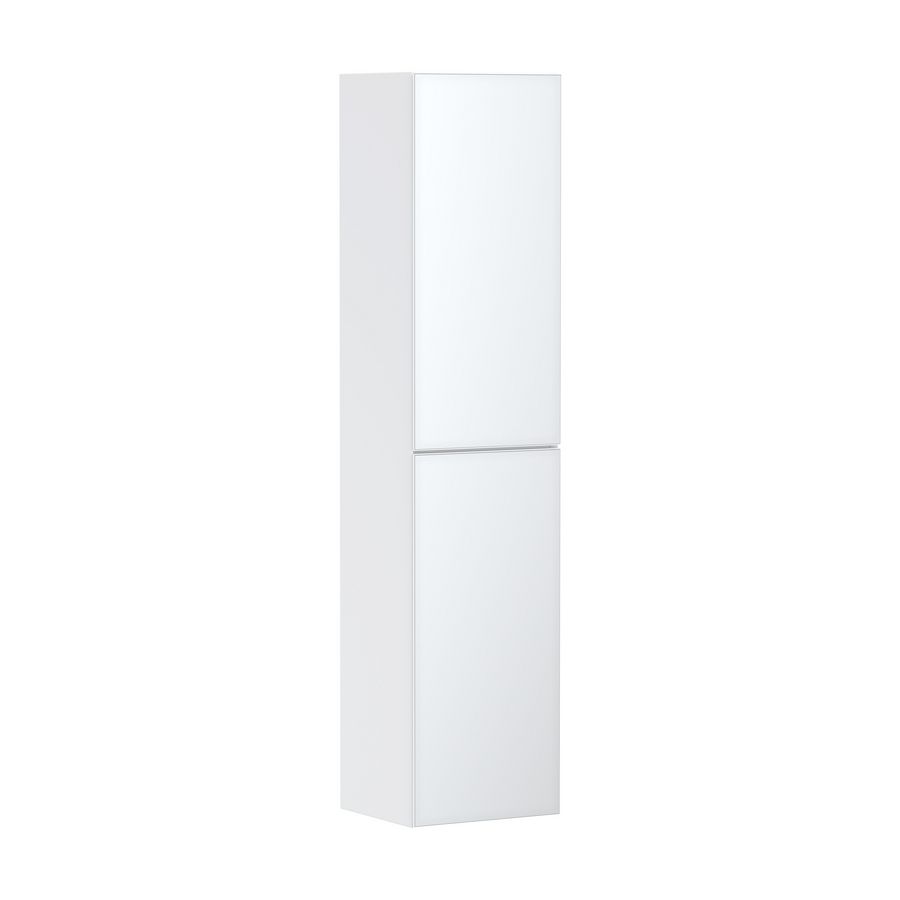 Hoge kast mat wit / front metalic wit 400/360 scharnieren rechts Xevolos E 54221320