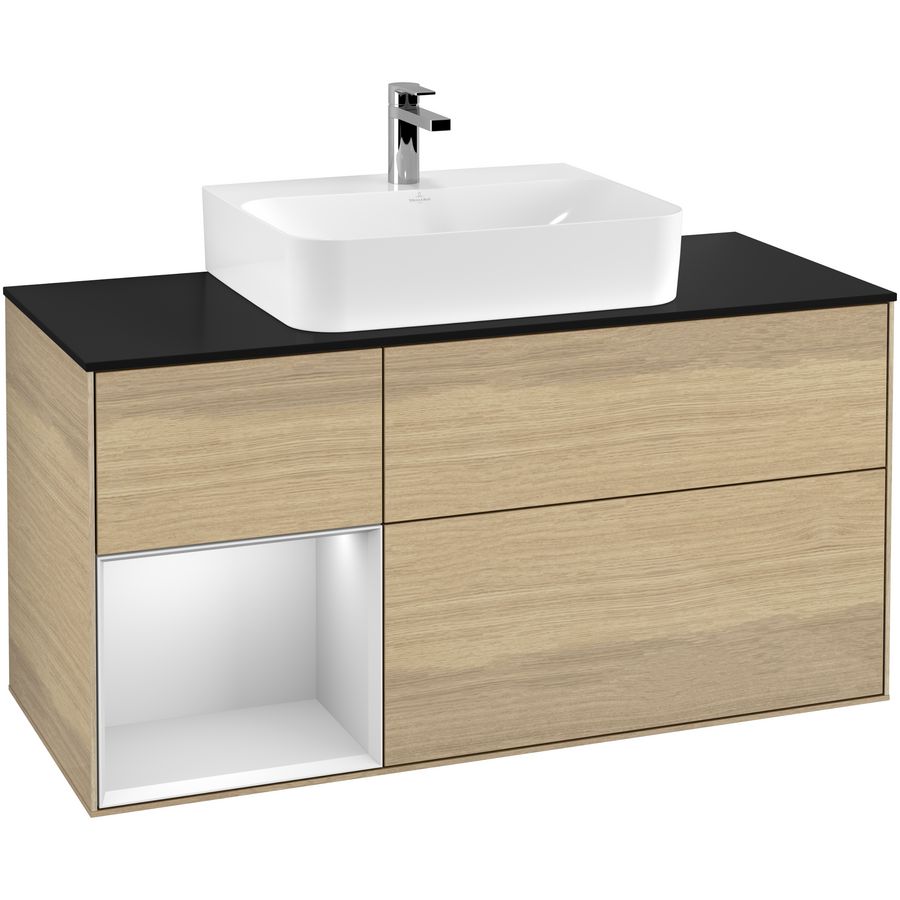 Wastafelonderkast Finion 1200x603x501mm Oak Veneer G162MTPC
