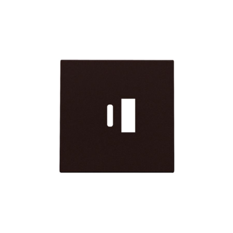 Afwerkingsset dubbele smart USB-A-/USB-C-lader dark brown