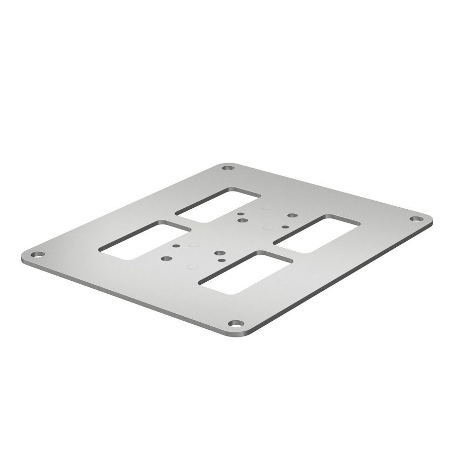 Bodemplaat 200x170x3mm /gelaagd wit
