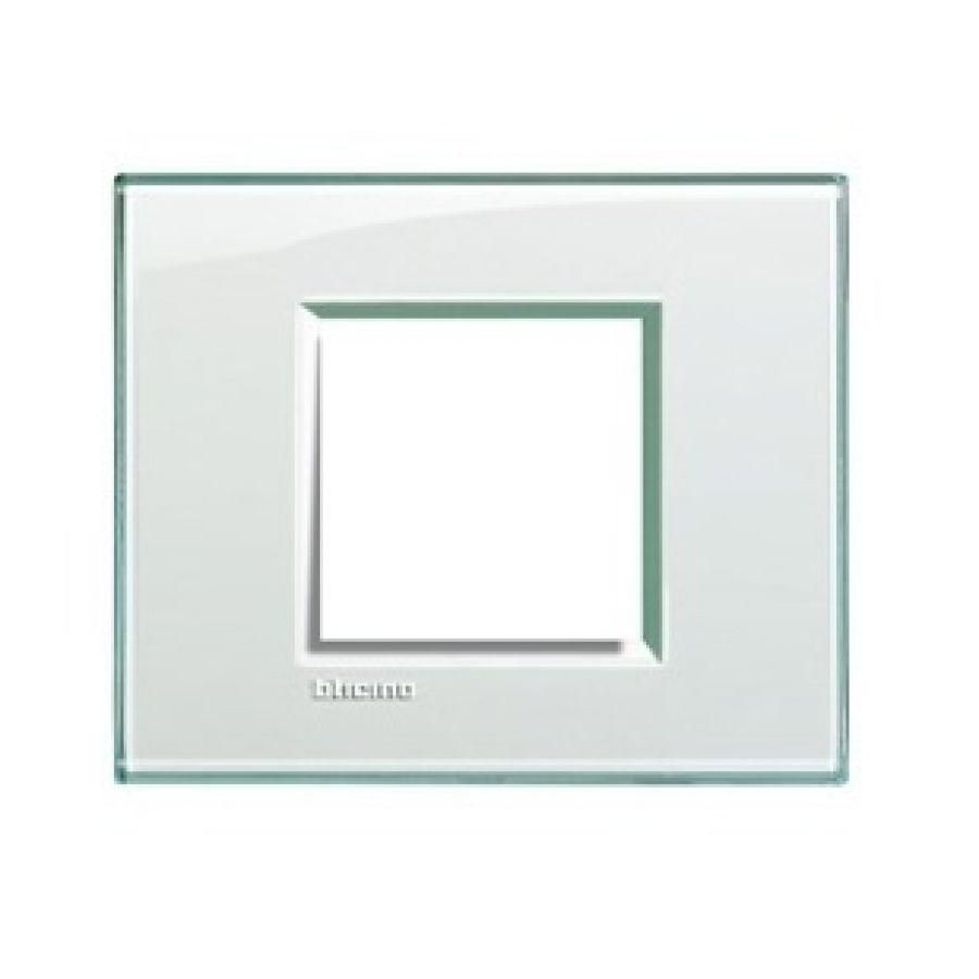 Afdekplaat breed 2 modulen Kristal Livinglight