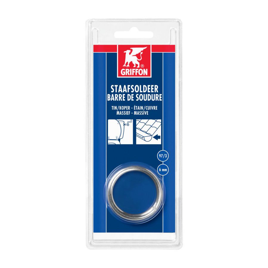 Staafsoldeer Tin/Koper 97/3 diam 6mm 100g 6312615 NL VVE=6