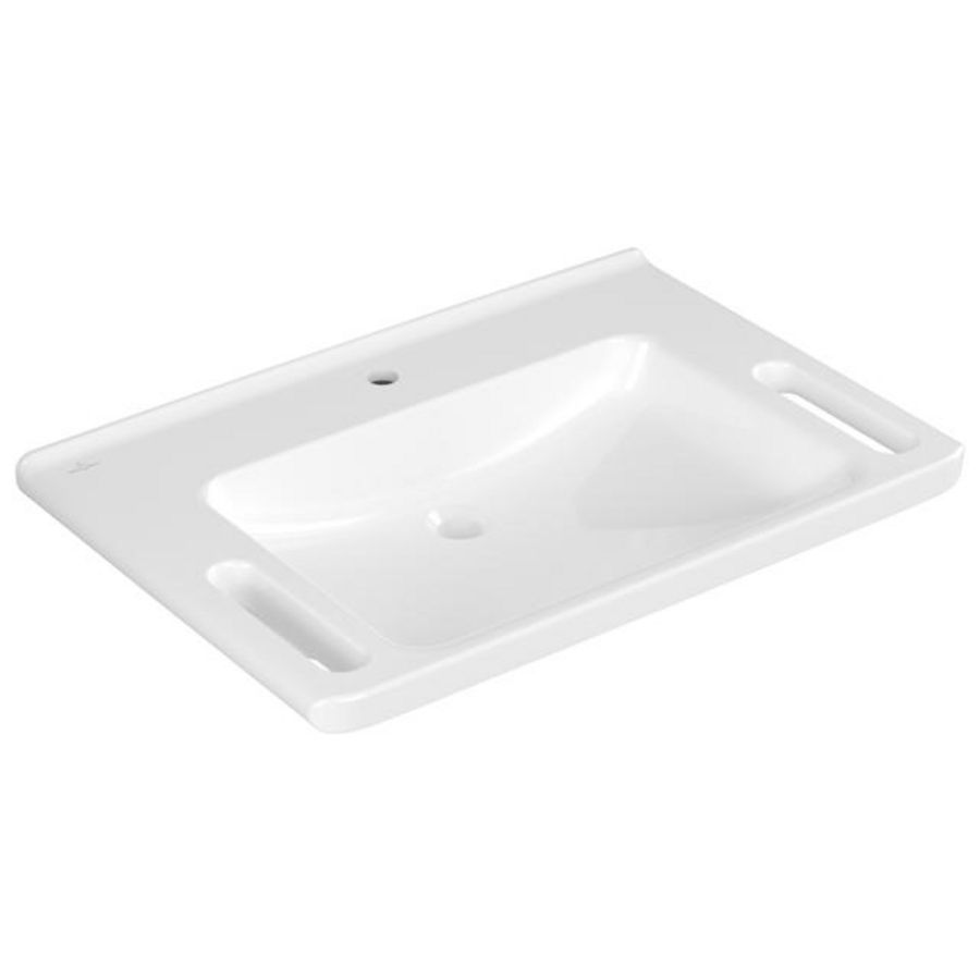 Rolstoelwastafel ViCare 800x550mm wit Alpin met kraangat zonder overloop