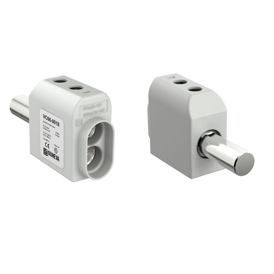 Device-connector 2xAl/Cu 50mm²