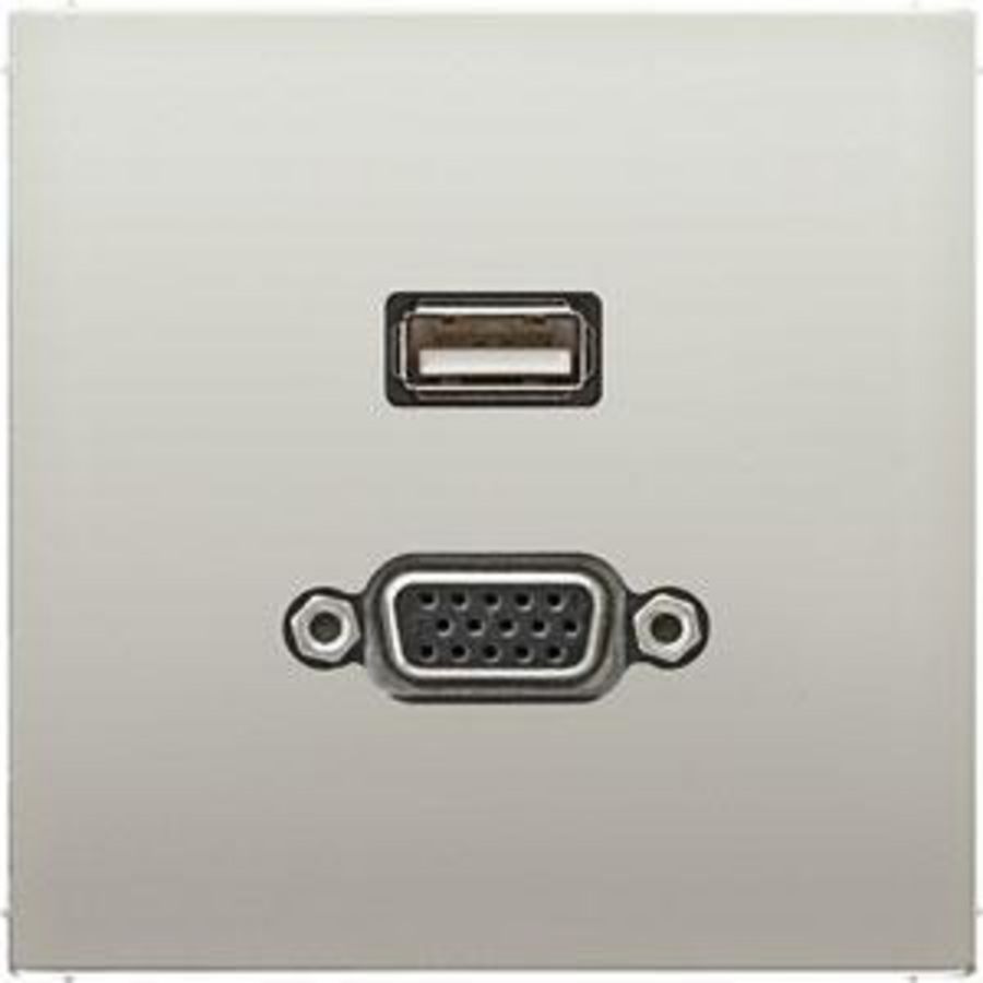 Afdekking edelstaal voor USB/VGA LS