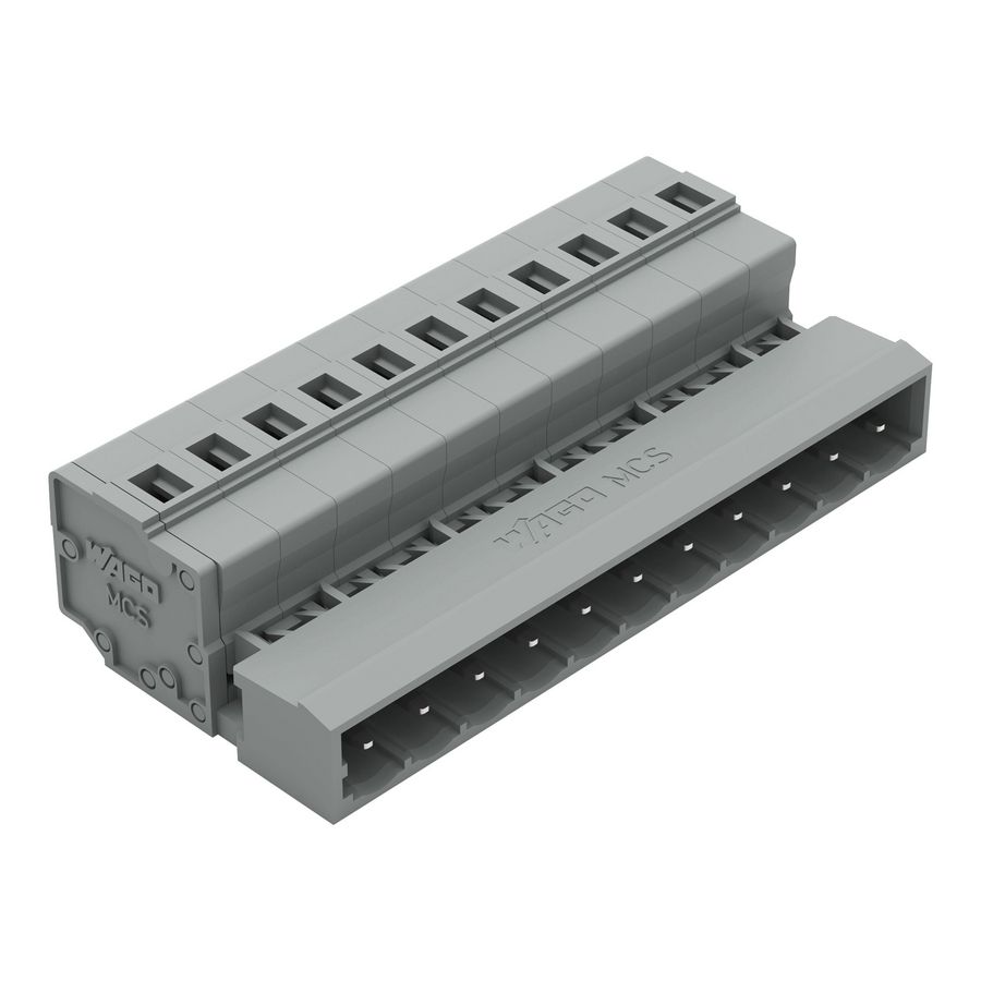 1-draads male steker 2,5mm² grijs 231-611 VVE=25