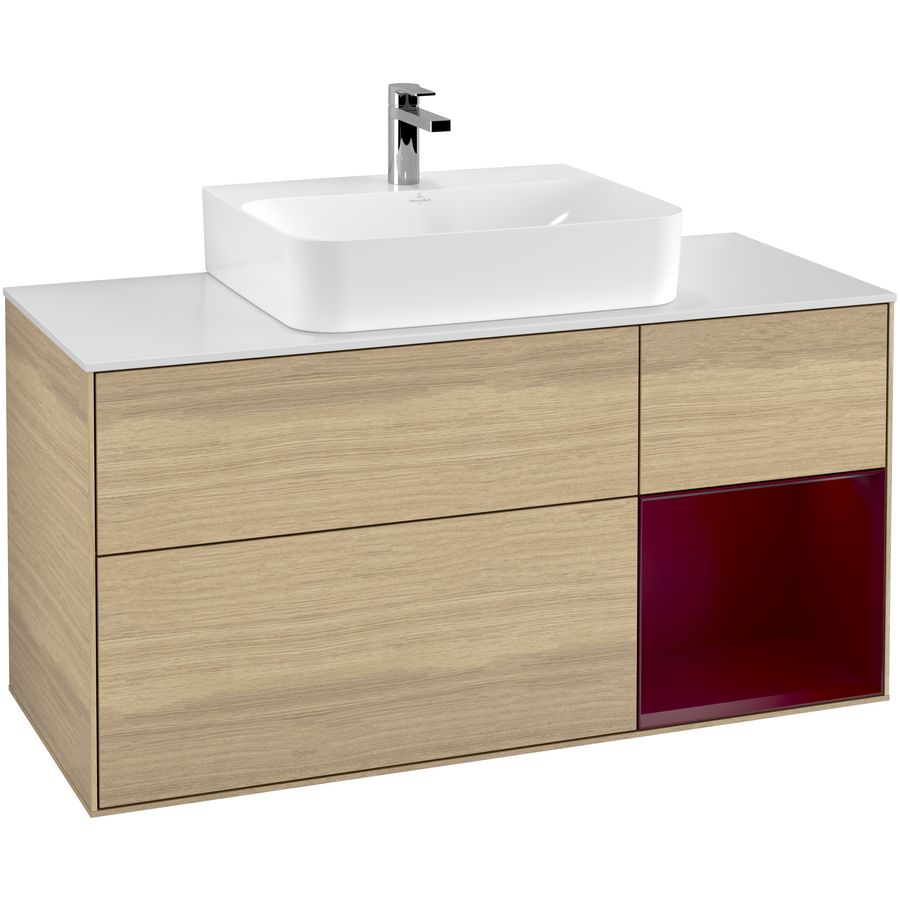 Wastafelonderkast Finion 1200x603x501mm Oak Veneer G171HBPC