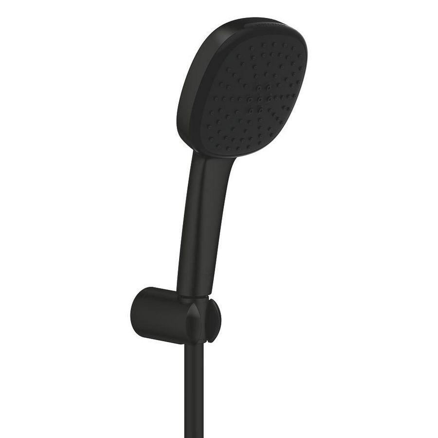 Vitalio Comfort 110 badset 2 straalsoorten 1750mm matte black (mat zwart)