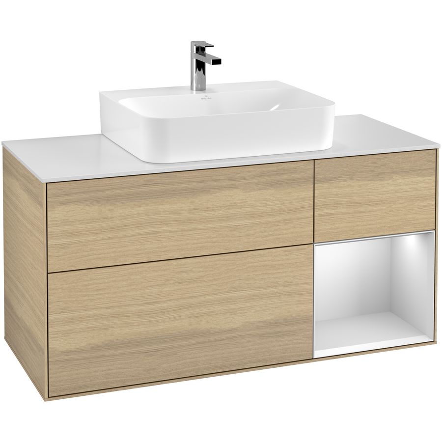 Wastafelonderkast Finion 1200x603x501mm Oak Veneer G171MTPC