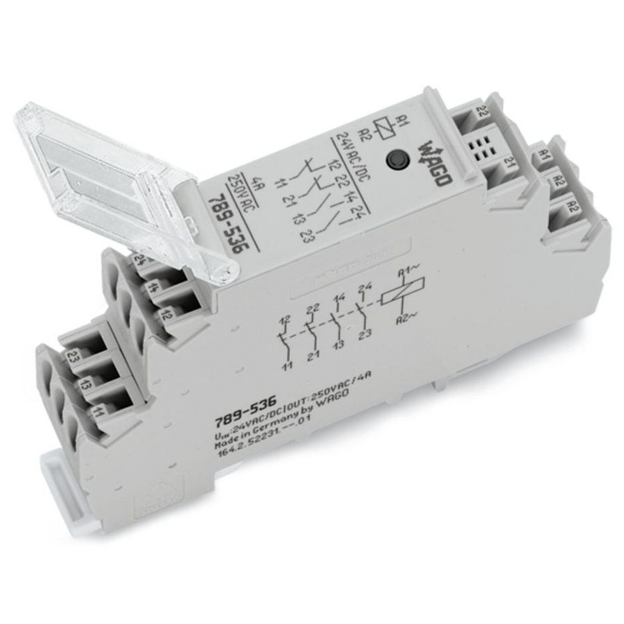 Relaismodule AC/DC 24V 2 maakcontacten+2 789-536