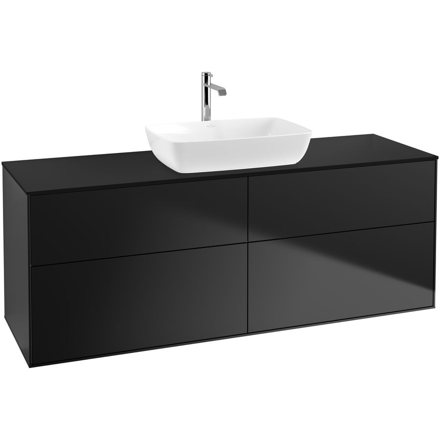 Wastafelonderkast Finion 1600x603x501mm Black Matt Lacquer G85200PD