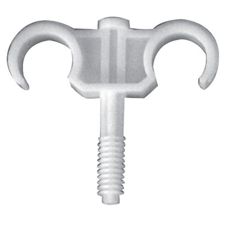 Inslag vloerbeugel nylon dubbel 6mm bereik 14-18mm VVE=250