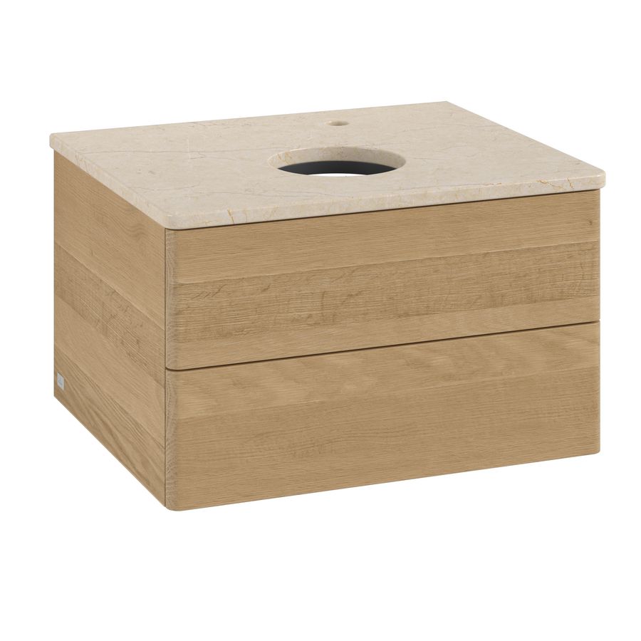 Wastafelonderkast Antao 600x360x500mm Honey Oak L18053HN