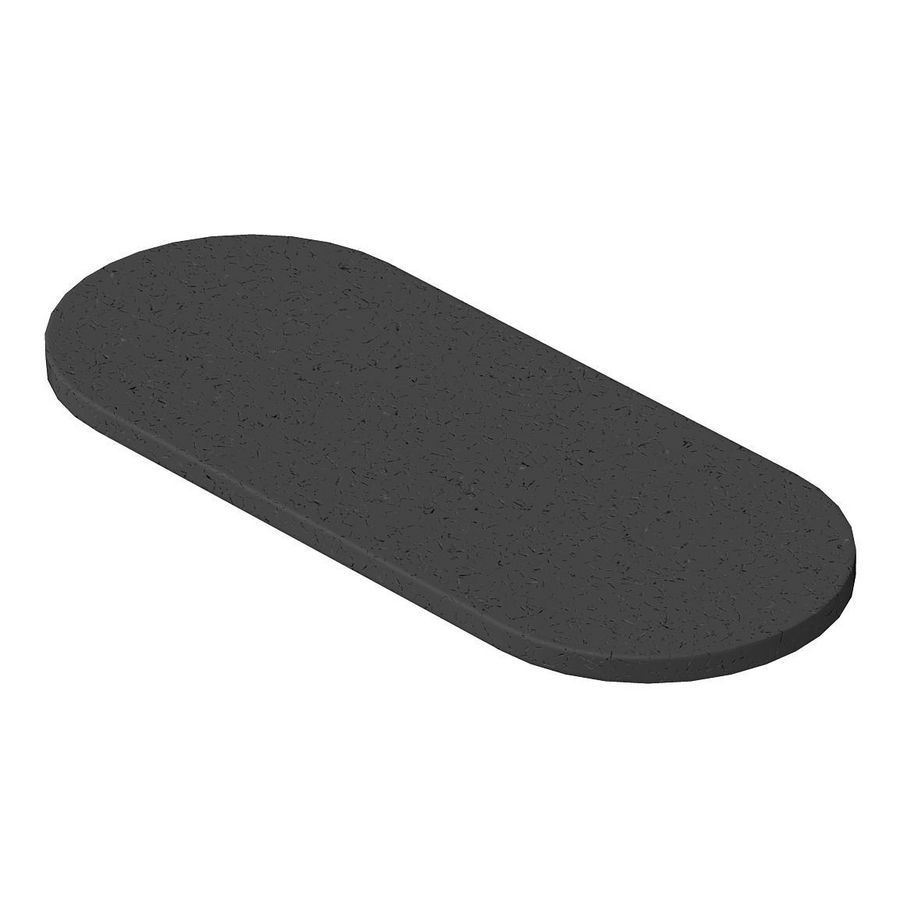 Rubberonderlegger 145x64x4 Gummi zwartz