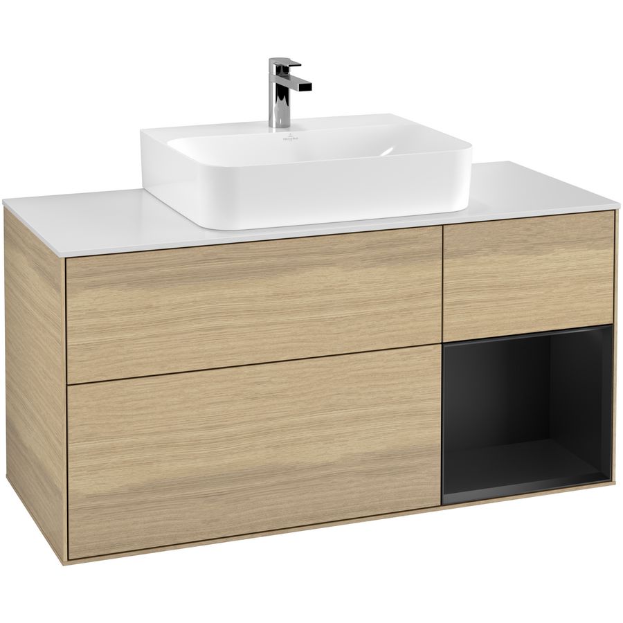 Wastafelonderkast Finion 1200x603x501mm Oak Veneer G171PDPC