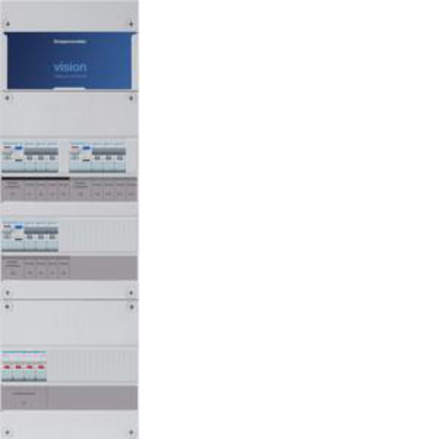 Groepenkast 9-groepenverdeler HS 3xALS 2P 30mA 3-fase