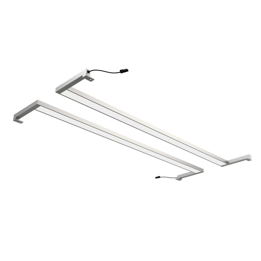 Spiegelverlichting LED-balk 60x2cm alu-kleur 4200K