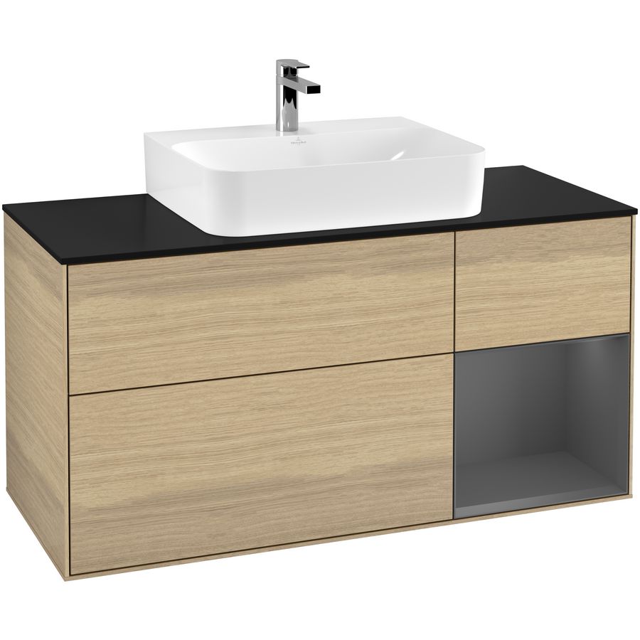 Wastafelonderkast Finion 1200x603x501mm Oak Veneer G172GKPC