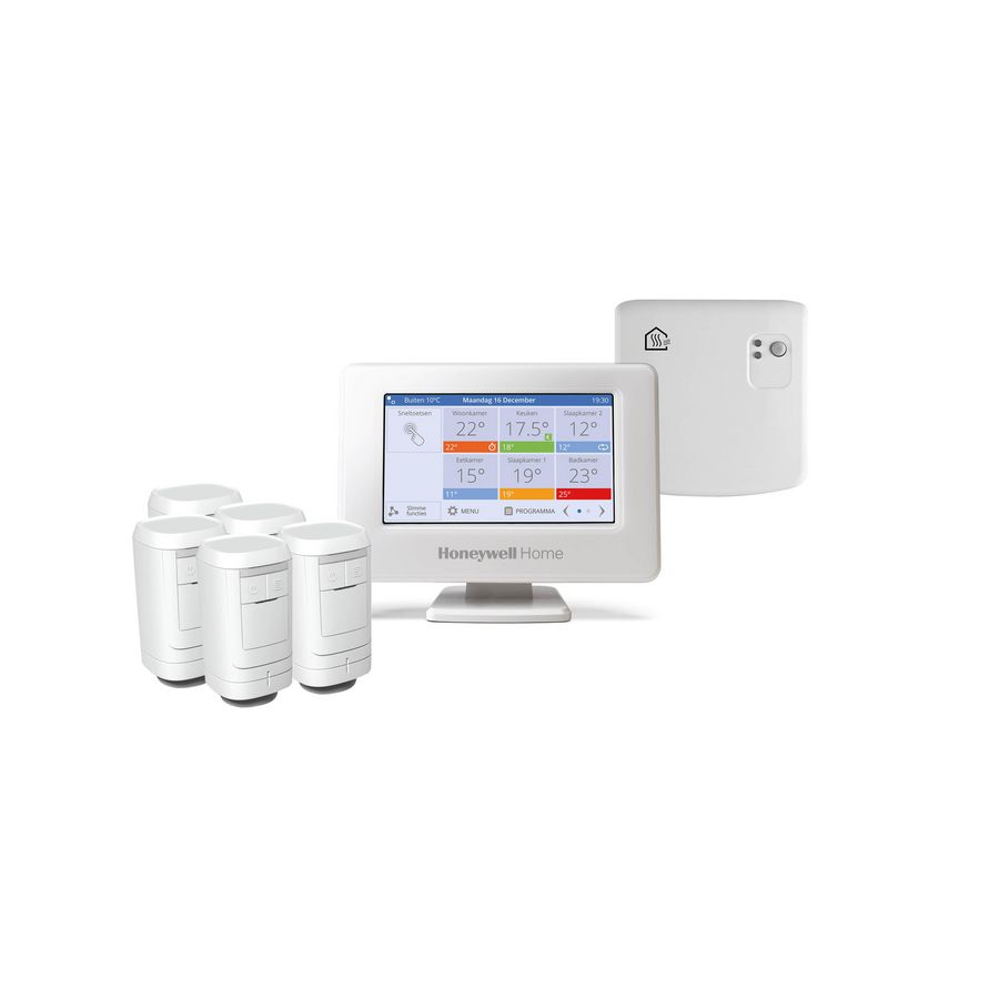 Evohome Wi-Fi colour zoneregeling 5-zone ketelaansturing aan/uit incl. 5 knoppen HR91
