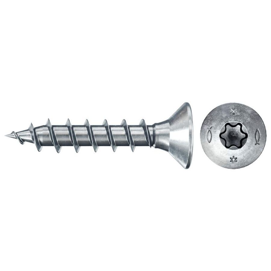 Spaanplaatschroef PowerFast 3x12mm TX verzonken kop VD verzinkt VVE=1000