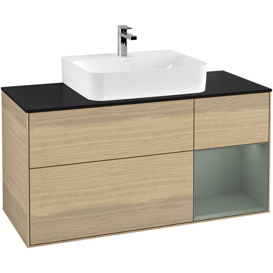 Wastafelonderkast Finion 1200x603x501mm Oak Veneer G172GMPC