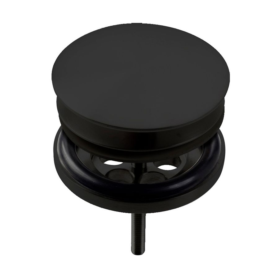 Pollux plug met afdekkap mat zwart PVD