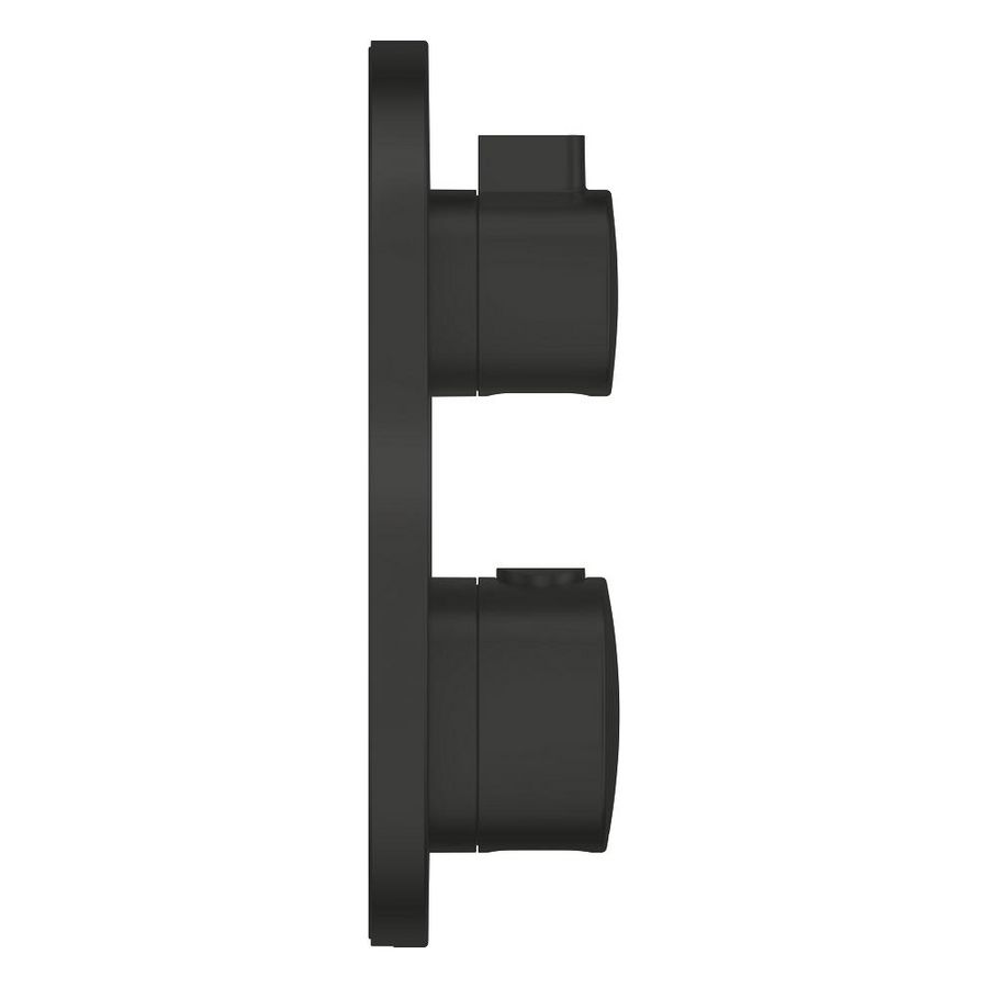 Grohtherm Opbouw rond met omstel Matte Black (mat zwart) (prof)