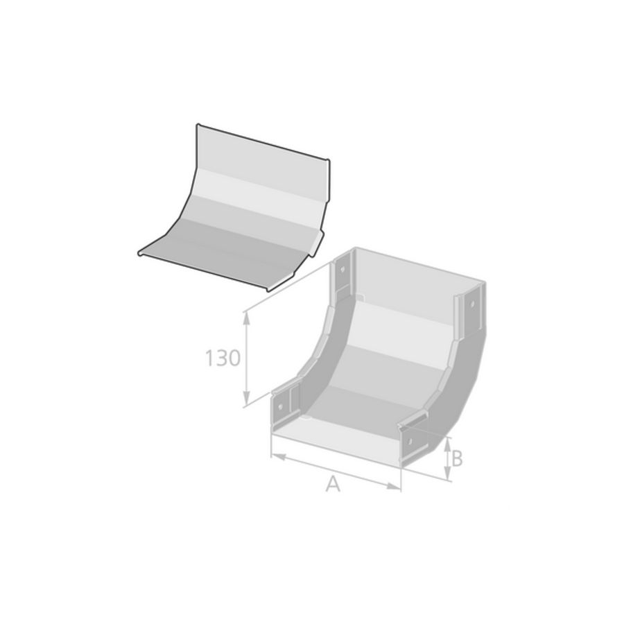 Deksel hol B 100mm staal verzinkt
