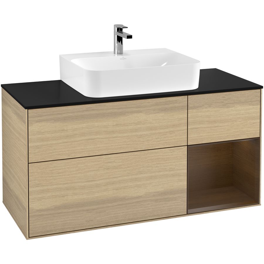 Wastafelonderkast Finion 1200x603x501mm Oak Veneer G172GNPC