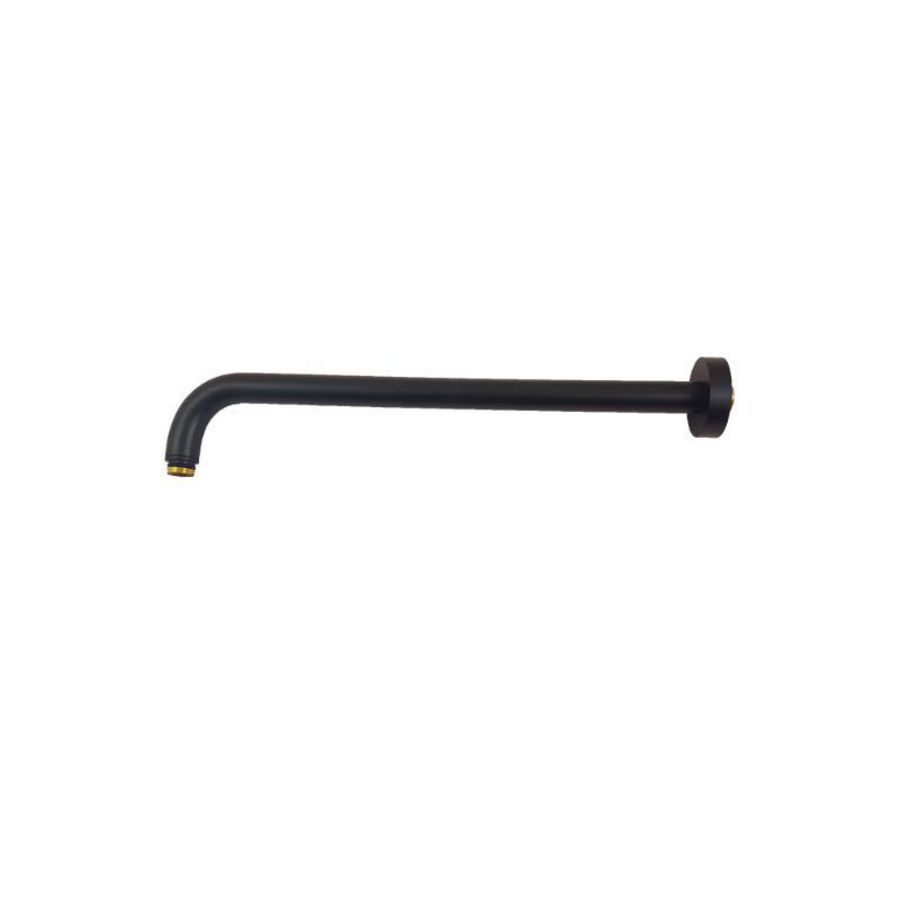 Douchearm Master m. rozet 1/2" L=40cm mat zwart
