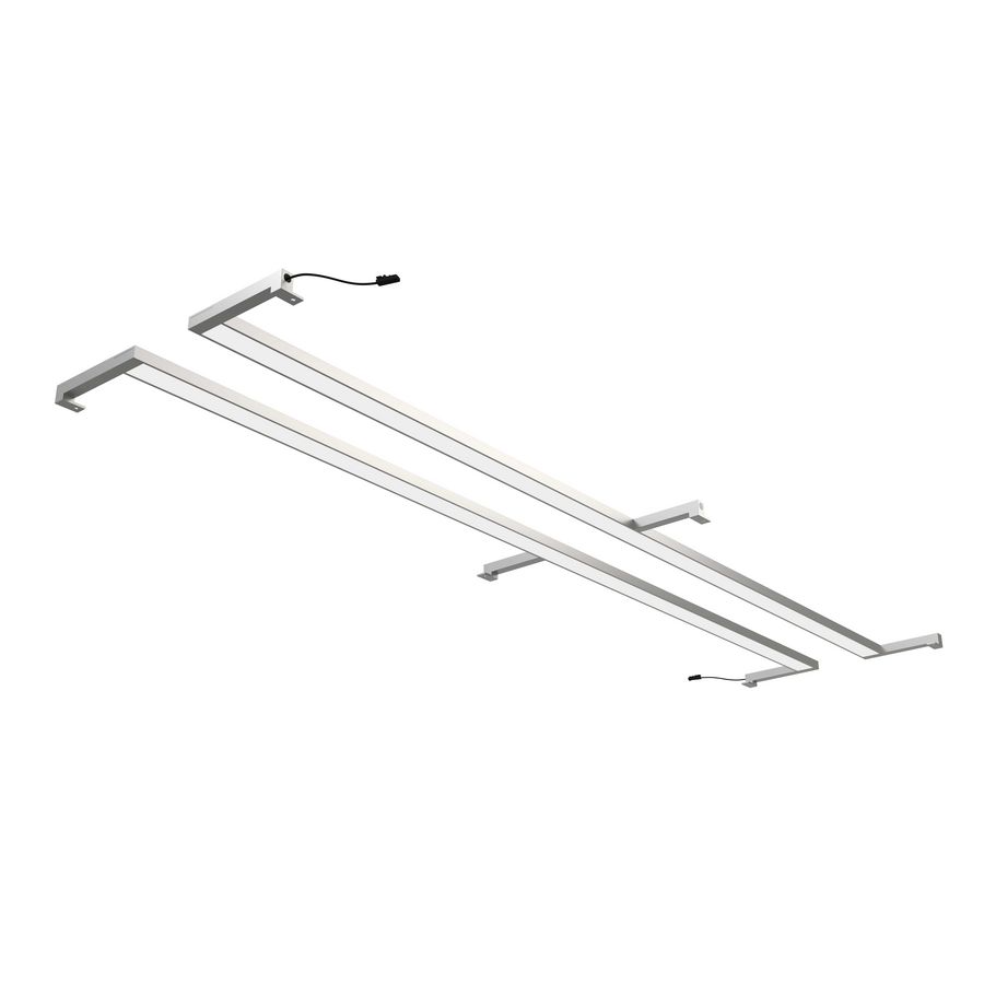 Spiegelverlichting LED-balk 100x2cm alu-kleur 4200K