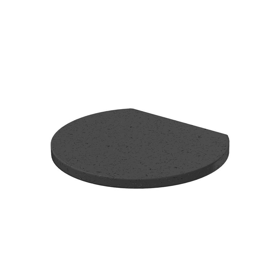 Rubberonderlegger 70x60x4 Gummi zwartz