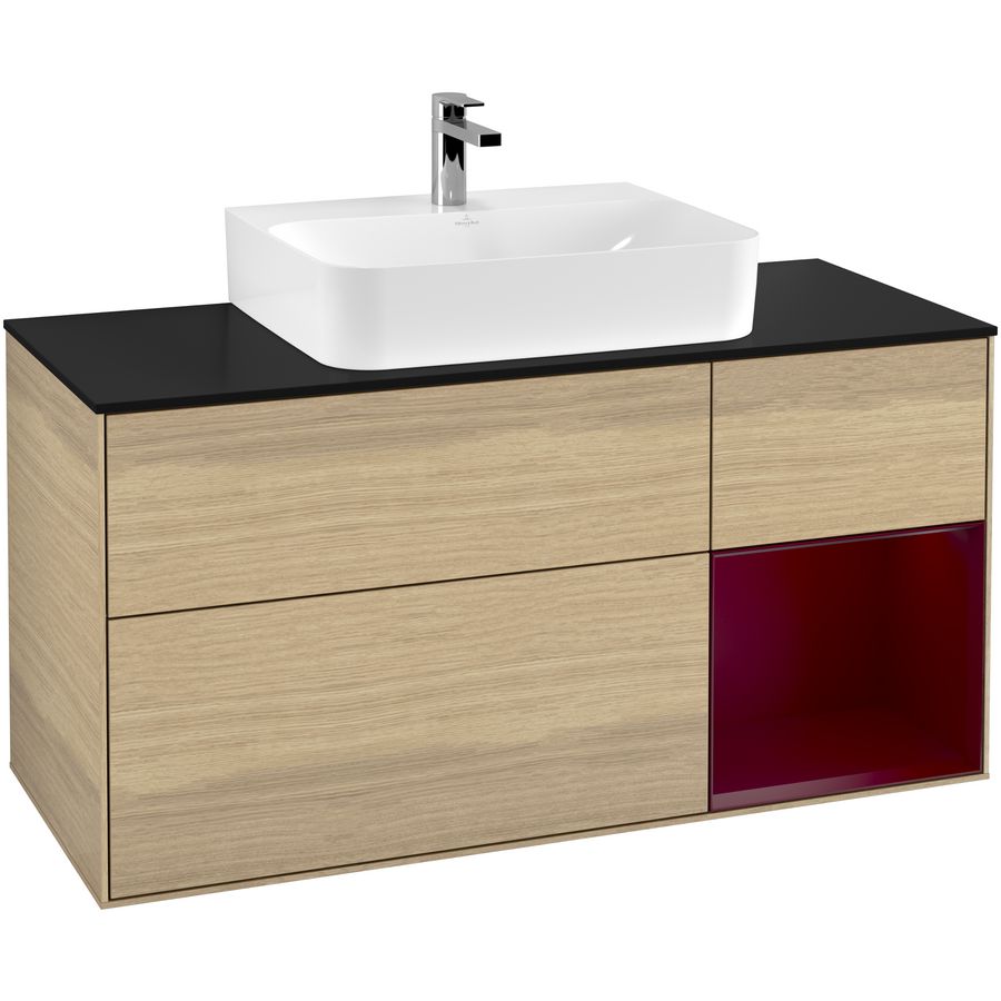 Wastafelonderkast Finion 1200x603x501mm Oak Veneer G172HBPC