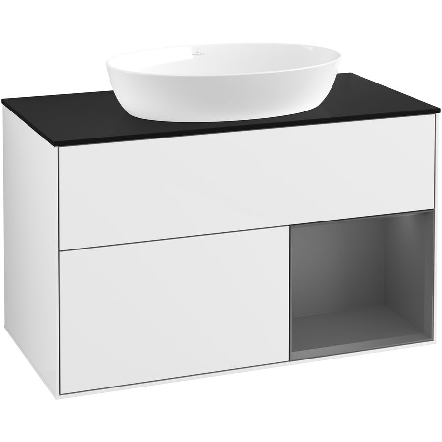 Wastafelonderkast Finion 1000x603x501mm G.White.L GA22GKGF